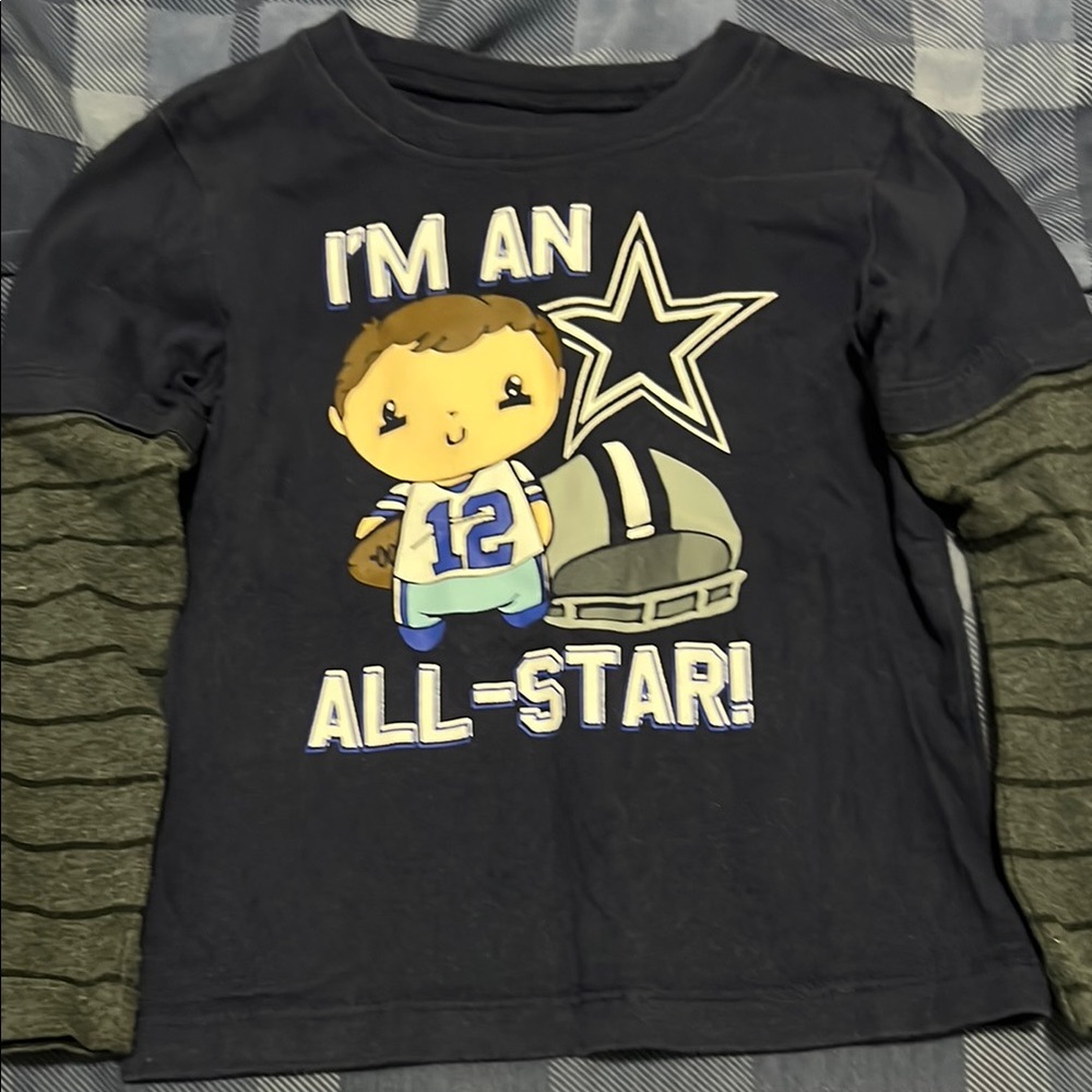 Kids Navy Blue Dallas Cowboys All-Star Long Sleeve Shirt